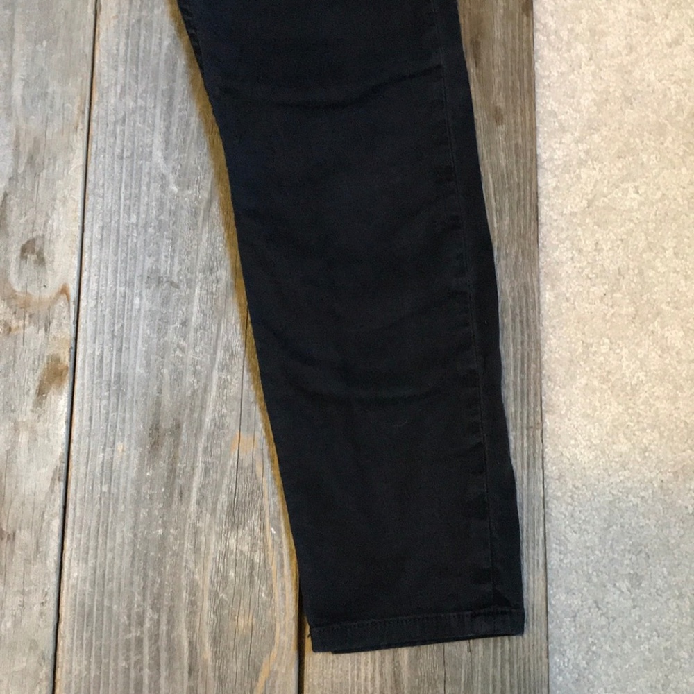 Black Etienne Marcel Trim Detail Skinny Crop Jeans - Picture 7 of 7